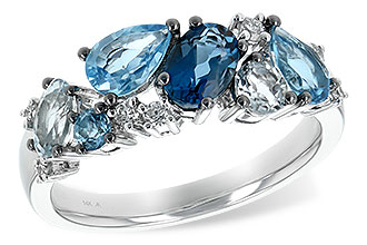 C207-73544: LDS RG 2.05 BLUE TOPAZ 2.16 TGW