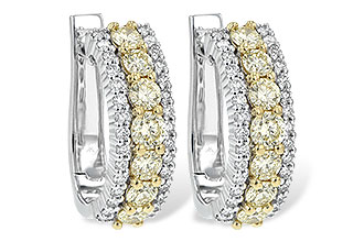 C207-76189: EARR 1.15 YELLOW DIAS 1.55 TW