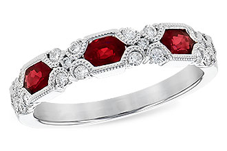 D291-40744: LDS WED RG .74 RUBY 1.00 TGW (4x3MM RUBY)
