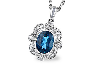 D291-43489: NECK 1.35 LONDON BLUE TOPAZ 1.50 TGW