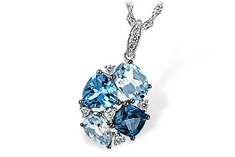 E207-74371: NECK 2.60 BLUE TOPAZ 2.70 TGW
