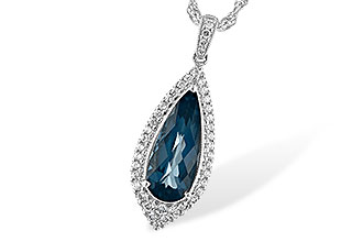 G207-76198: NECK 2.40 LONDON BLUE TOPAZ 2.65 TGW
