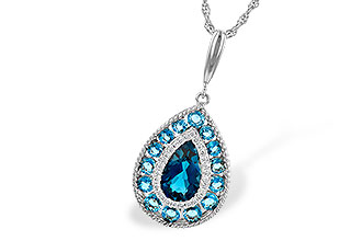 G208-68071: NECK 2.55 TW BLUE TOPAZ 2.65 TGW