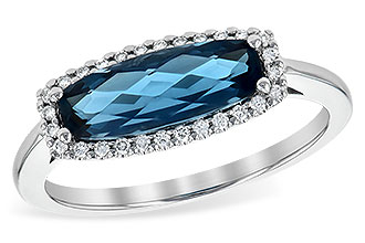 G208-68989: LDS RG 1.79 LONDON BLUE TOPAZ 1.90 TGW