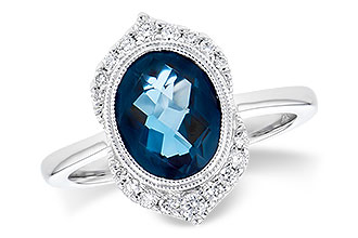 H291-44425: LDS RG 1.86 LONDON BLUE TOPAZ 2.00 TGW