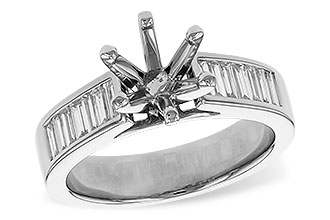 H293-18971: LDS SEMI DIA RG .50 TW BAGUETTES