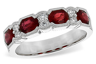M208-66252: LDS WED RG 1.66 RUBY 1.84 TGW (5x4MM RUBY)