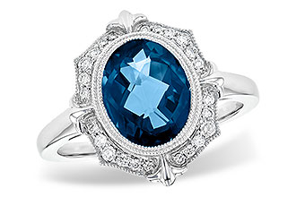 M208-71652: LDS RG 3.00 LONDON BLUE TOPAZ 3.16 TGW